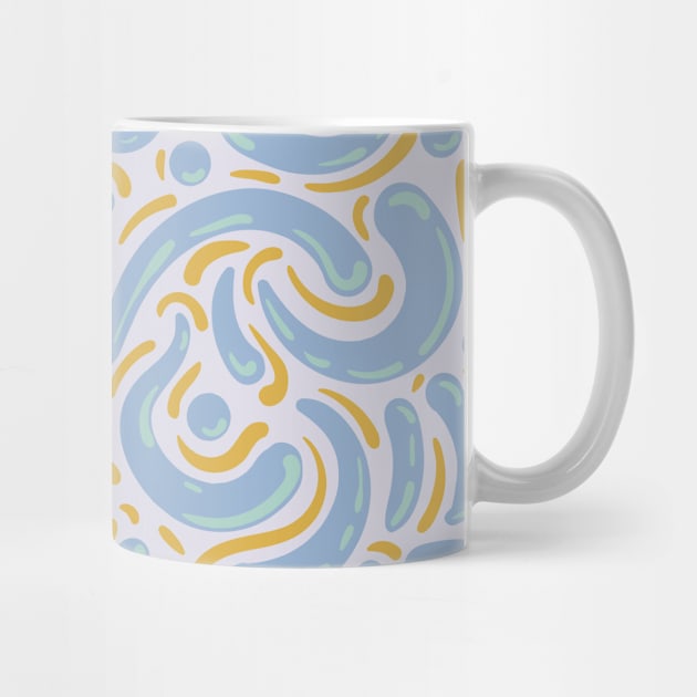 Modern Vibrant Abstract Paisley by Vector Deluxe